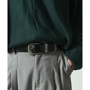 ベルト 牛革レザーウエスタンベルト メンズ レディース