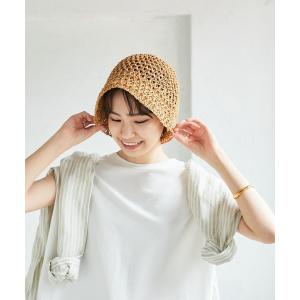 帽子 ハット 細編みベルハット レディースの商品画像