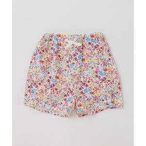 パンツ 花柄バルーンショートパンツ