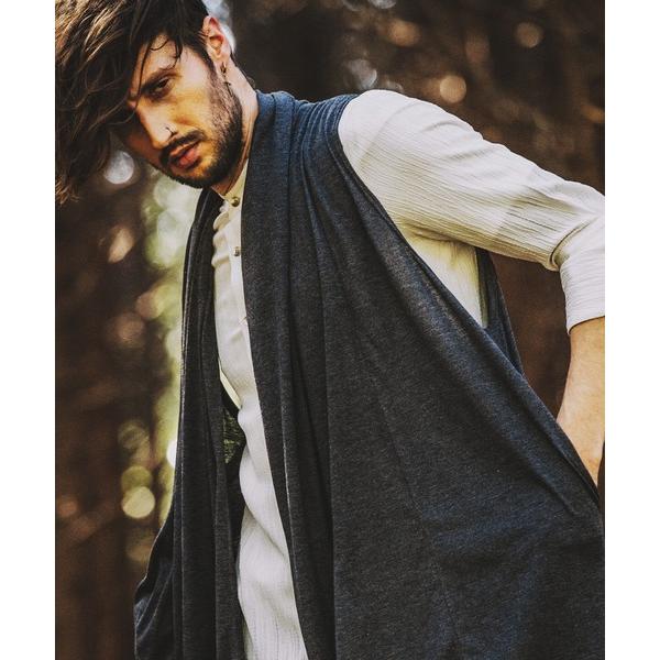 カーディガン 「NO ID.」Sleeveless Drape Gown / ノースリーブ ドレープ...