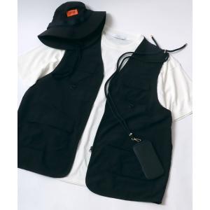 ベスト メンズ Oversize Nylon Tech Fishing Vest/オーバーサイズ ナイロンテック フィッシングベスト