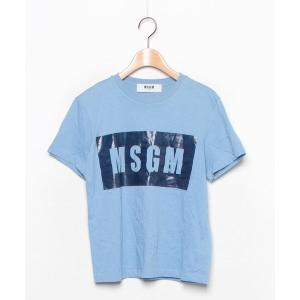 レディース 「MSGM」 半袖Tシャツ S ブルー｜zozo