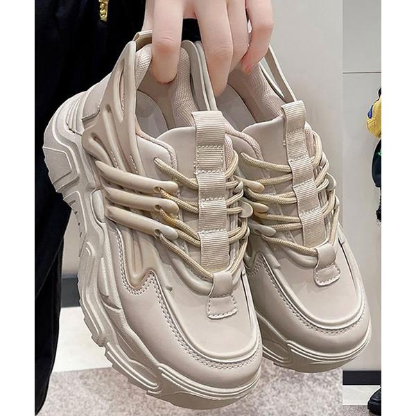 スニーカー ダッドスニーカー厚底 レディース