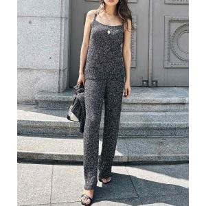 パンツ ミックスニットパンツ レディース