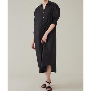 ワンピース 「CASA FLINE(カーサフライン)」シャツガウンロングドレス