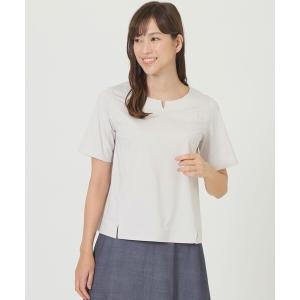 tシャツ Tシャツ レディース 「ウォッシャブル」「接触冷感」「吸水速乾」「UV対策」プレーティング天竺プルオーバーカットソー