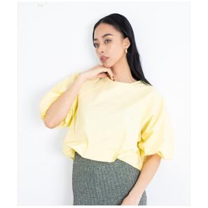 tシャツ バルーンボリュームショートトップスカットソー レディース