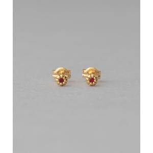 ete ピアス K18YG フルール ダイヤモンド ピアス（誕生石 4月