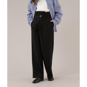 パンツ スラックス メンズ WEIST ASYMMETRY BELTED PANTS/ウエストアシメベルテッドパンツ｜ZOZOTOWN Yahoo!店