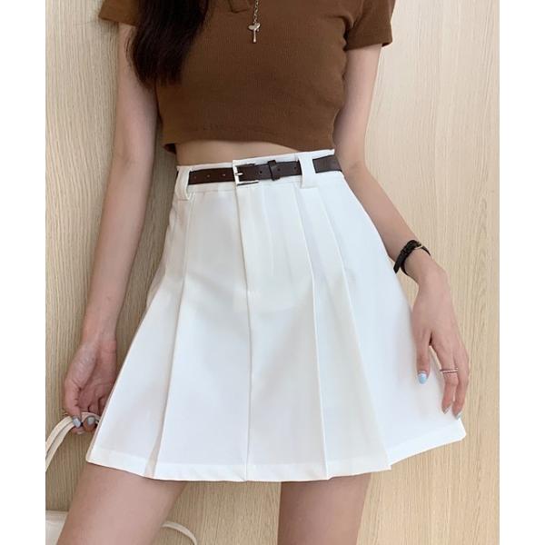 スカート Ａラインプリーツミニスカート