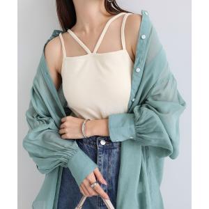 DAY CLOSET キャミソール レディース ホルターネックバッククロス