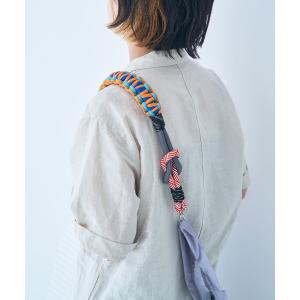 トートバッグ 「macaroni edge/マカロニエッジ」ソロモン編みショルダーストラップ レディース