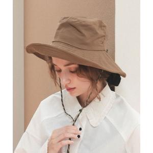 帽子 ハット パッカブル撥水つば広ハット レディース