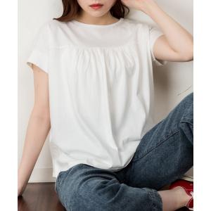 tシャツ atONE バックダブル半袖プルオーバー レディース