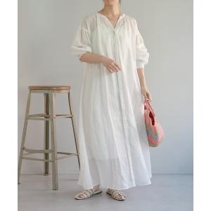 ワンピース シャツワンピース シアーラミー2WAYギャザーワンピース/WEB限定