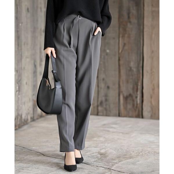 パンツ ハイウエストテーパードパンツ レディース