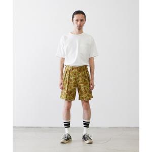 パンツ CAL O LINE/キャルオーライン 2 TUCK PRINT SHORT (7inc) ショーツ｜zozo