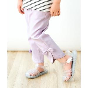 パンツ 「接触冷感」ひえひえ裾リボンパンツ_8分丈 キッズ 子供服 女の子