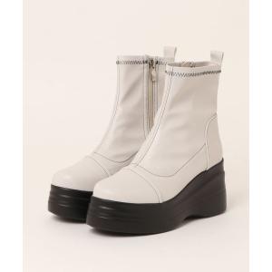 ブーツ 「YOSUKE/ヨースケ」厚底ストレッチショートブーツ レディース