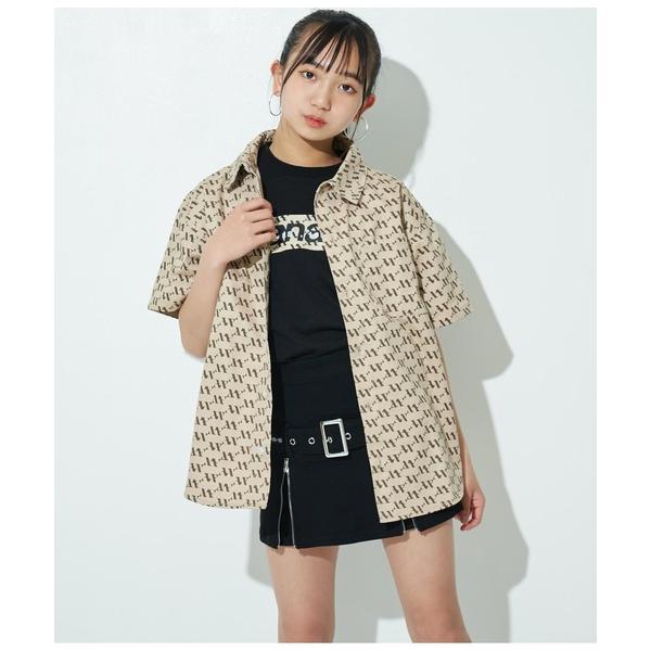 ブラウス シャツ R+Sモノグラムデニムシャツ「親子・ジュニアお揃い」 キッズ 子供服 男の子 女の...