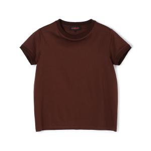 tシャツ Tシャツ レディース CABaN コットン リブコンビクルーネックプルオーバー