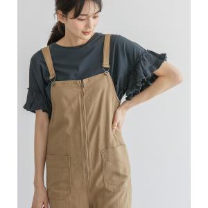 tシャツ Tシャツ 袖フリルドッキングカットプルオーバー
