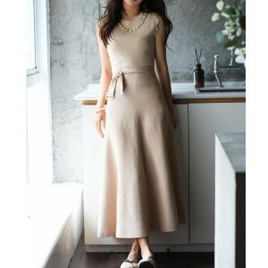 ワンピース スカラップスリーブニットワンピースの商品画像