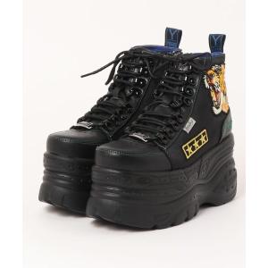 YOSUKE 超厚底レースアップハイカットスニーカー 23cm ブラック YOSUKE（ヨースケ） スニーカー 「YOSUKE/ヨースケ」超厚底レース