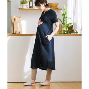マタニティ 「セット」ワッフル×天竺 らくらく授...の商品画像