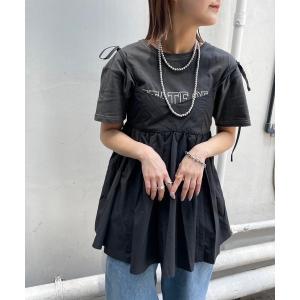 トップス ボリュームギャザービスチェ