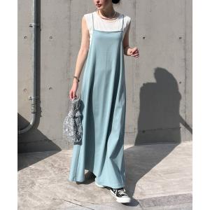 ワンピース カットジョーゼットバックデザインキャミワンピース
