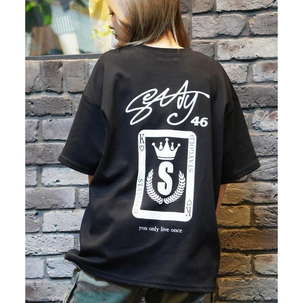 tシャツ 「STAYGOLD」トランプ グラフィック Tシャツ / Trump graphic T-...