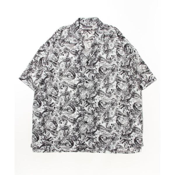 シャツ RS/ペイズリー柄 ビッグシルエット オープンカラー シャツ メンズ