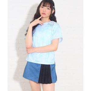 水着 キッズ 「プールグッズ/セットアイテム」タイダイメッシュ水着4点セット｜zozo