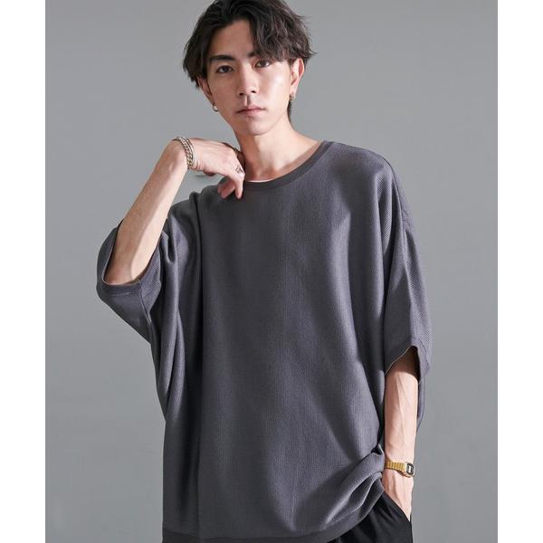 tシャツ 「CavariA/キャバリア」ミラノリブドルマンクルーネック メンズ レディース