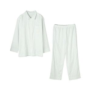 パジャマ キッドブルー -23KBガーゼストライプ -「メンズ」長袖パジャマ -MNUK593 -kidblue メンズ