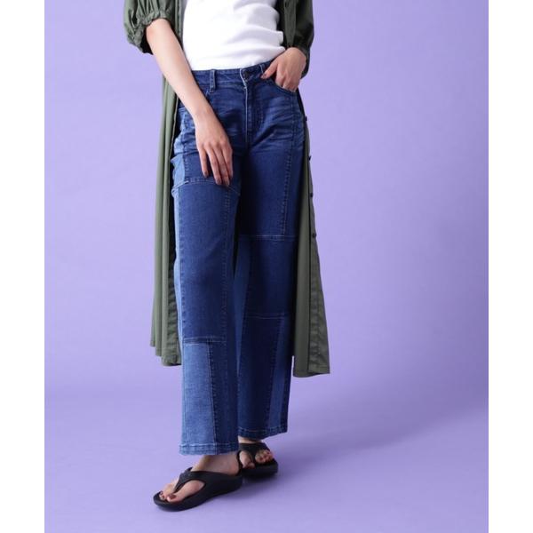 ジーンズ デニム デニムパンツ REMAKE DENIM SEMI FLARE WITH PRINT...