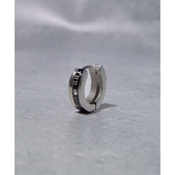 ピアス SBG ローマ数字ストーンデザインピアス メンズ