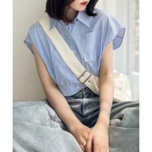 シャツ ブラウス アソートフレンチスリーブシャツ　908414