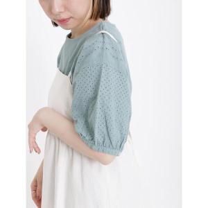 tシャツ Tシャツ サイドレース切替えカットソー