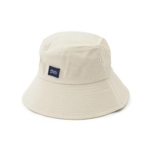帽子 ハット ワッペン付バケットハット レディース