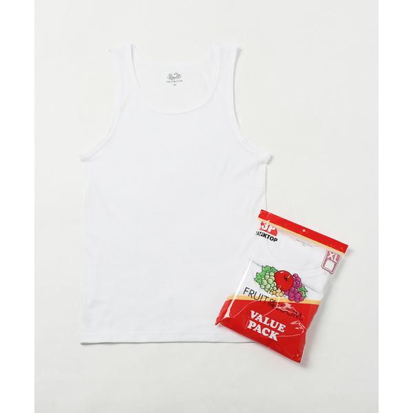 タンクトップ 「FRUIT OF THE LOOM」ベーシック リブ タンクトップ 3枚セット メン...