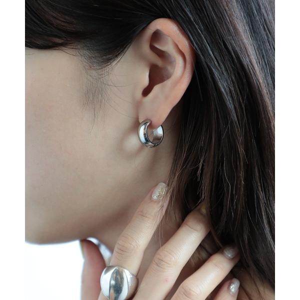 ピアス レディース 「Nei/nor」ピアス THICK DESIGN NnP-0016 G/S