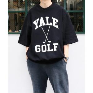 メンズ スウェット SUNNY SPORTS GOLF/サニースポーツゴルフ YALE GOLF 80S SWEAT イエール大学ロゴ半袖スウェット｜zozo