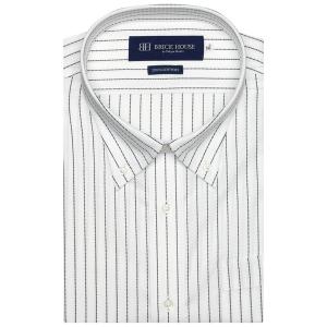 メンズ 形態安定ノーアイロン ボタンダウン 半袖ビジネスワイシャツ 大きいサイズ(3L/4L)｜zozo