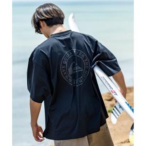 ラッシュガード メンズ 「ZOZO限定アイテム」RUSH SS TEE/クイックシルバーバックプリント半袖ラッシュガード水陸両用Tシャツ（水着）｜zozo