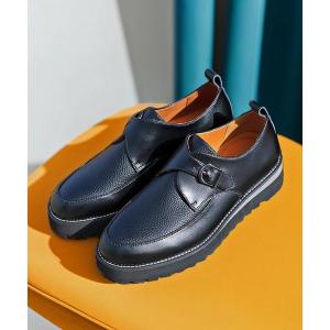 新品HARE シャークソール シングルモンク ブラック25,5cm シャークソールシングルモンクシューズ(HARE)（ドレスシューズ