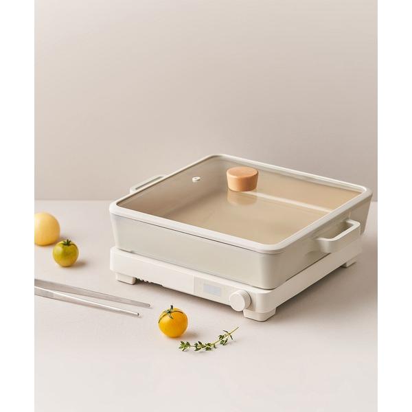 鍋 FIKAスクエアローポット28cmガス火専用 浅型両手鍋