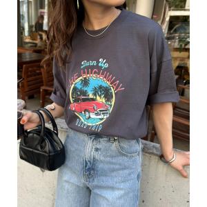 tシャツ Tシャツ ヴィンテージカープリントTシャツ