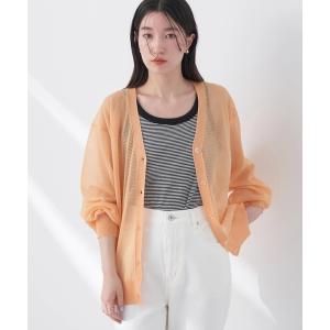 カーディガン ファンシーラメVネックカーディガン レディース